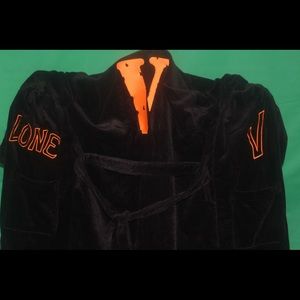 VLONE xTUPAC Black Bathrobe A$AP MOB Fragment Robe